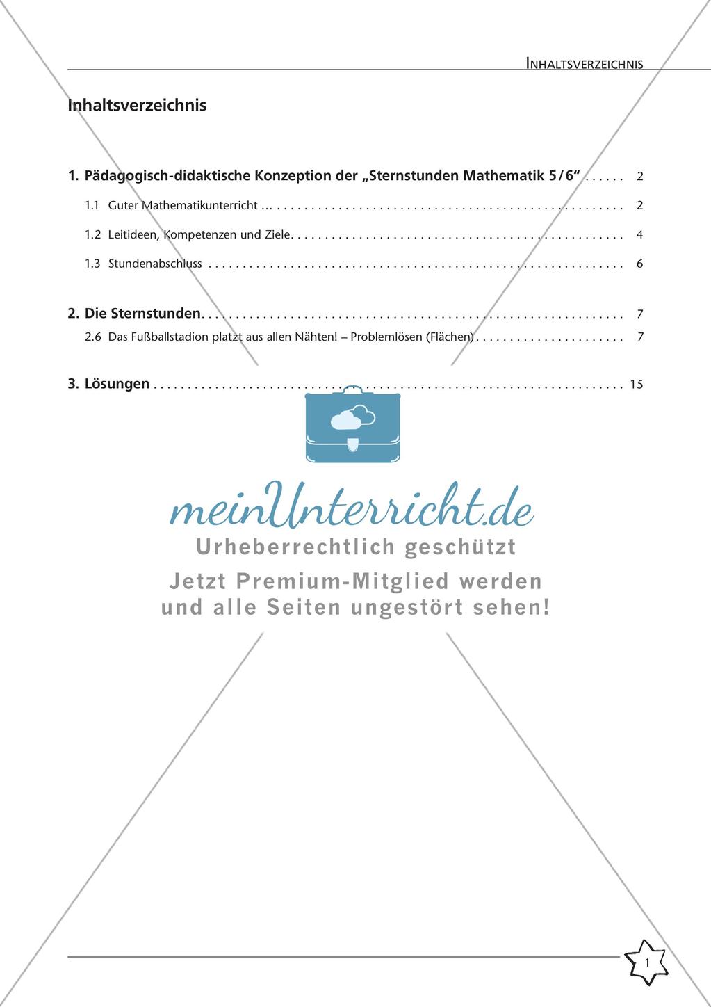 Produktive Übungen: Problemlösen durch Flächenbestimmung (Fußballstadion) Preview 3