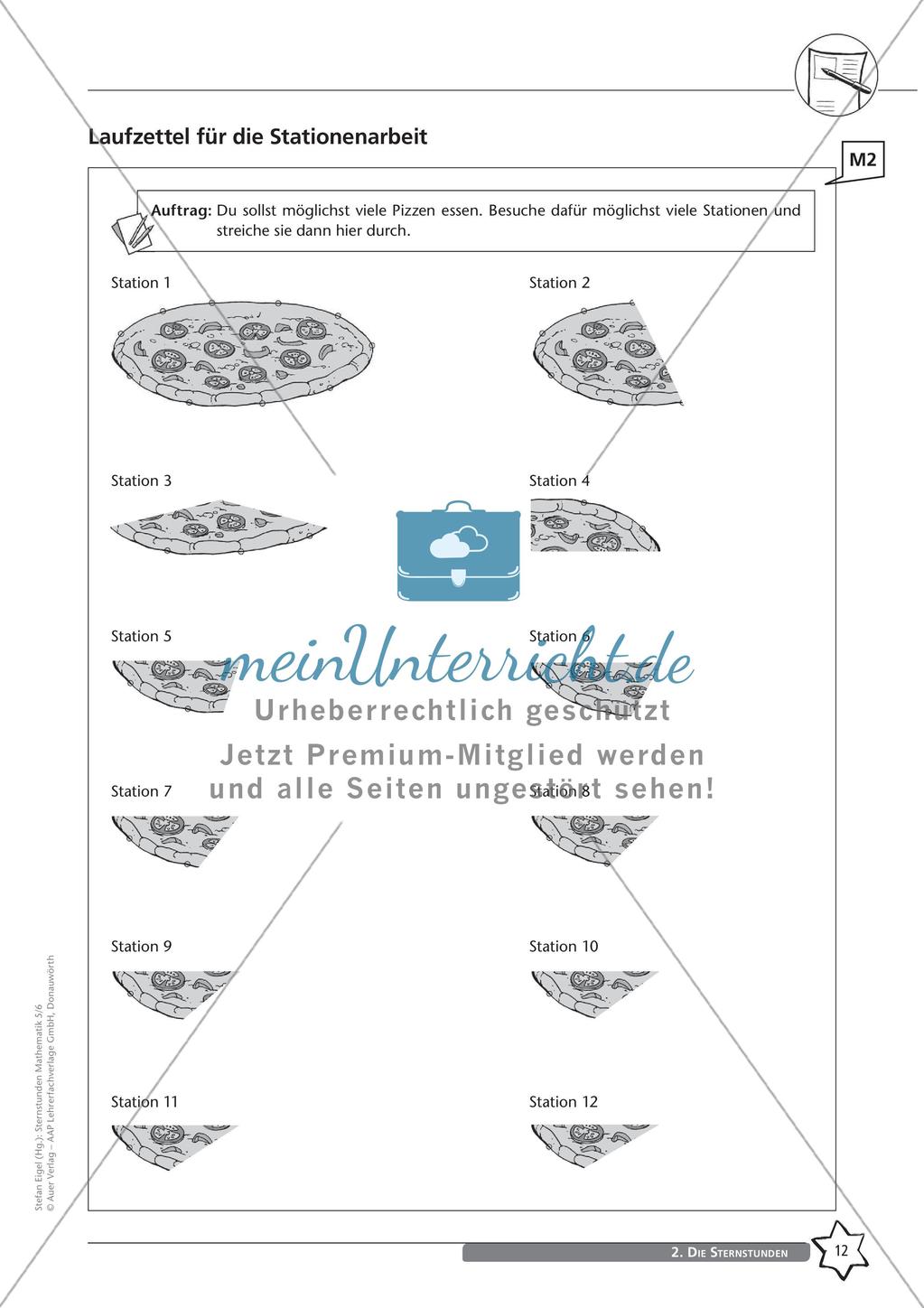 Produktive Übungen: Bruchrechnen an Stationen Preview 14