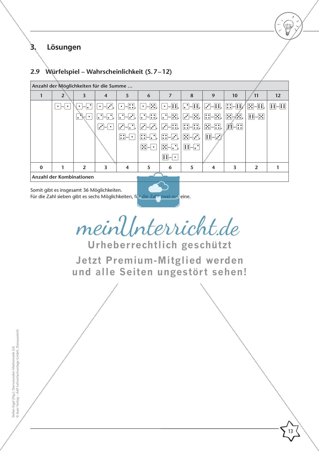 Produktive Übungen: Wahrscheinlichkeiten Preview 15