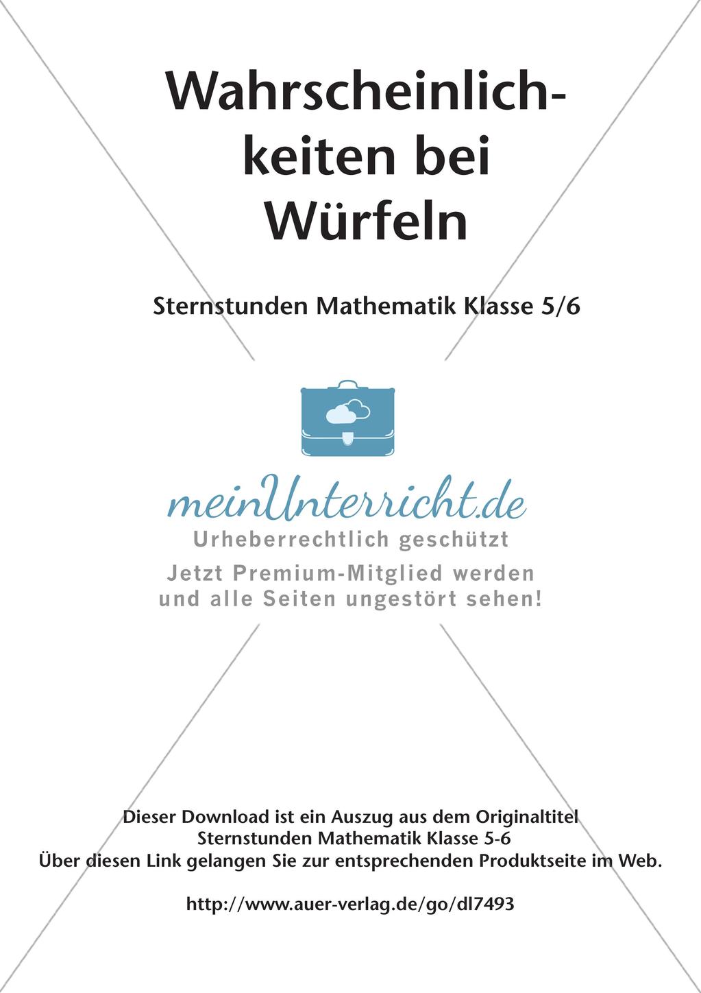 Produktive Übungen: Wahrscheinlichkeiten Preview 2