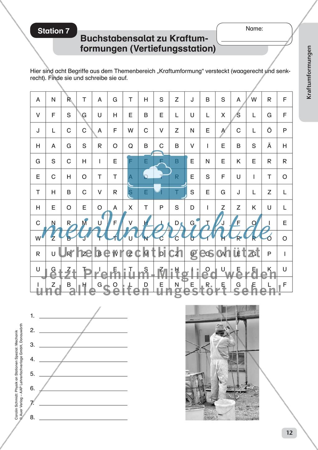 Physik an Stationen: Mechanik - Kraftumformungen Preview 14