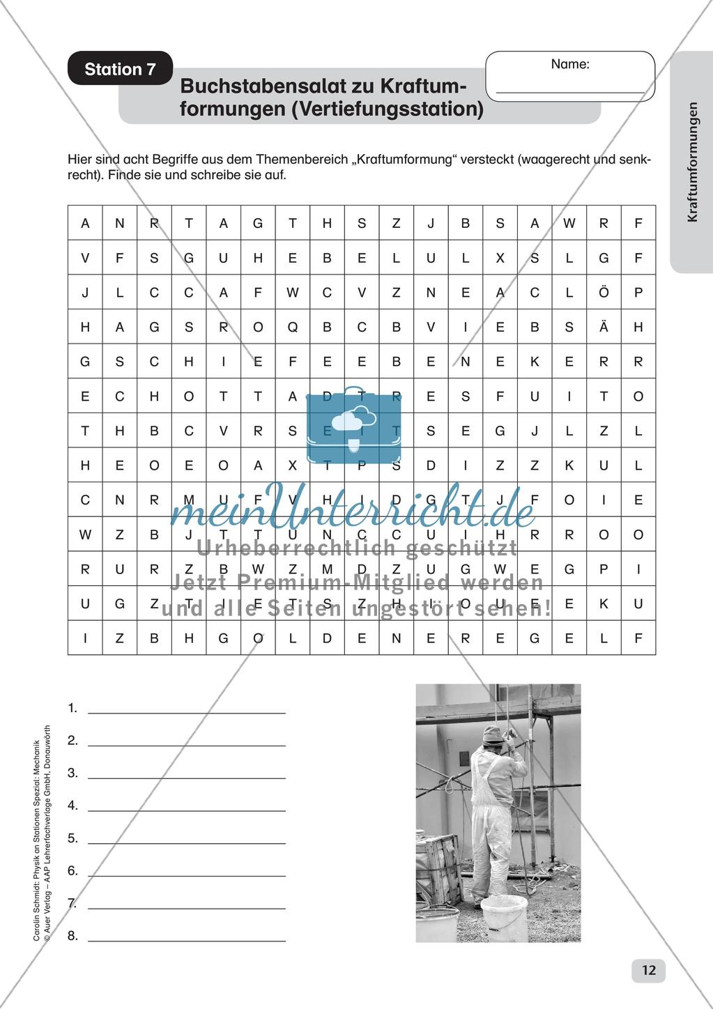 Physik an Stationen: Mechanik - Kraftumformungen Preview 14