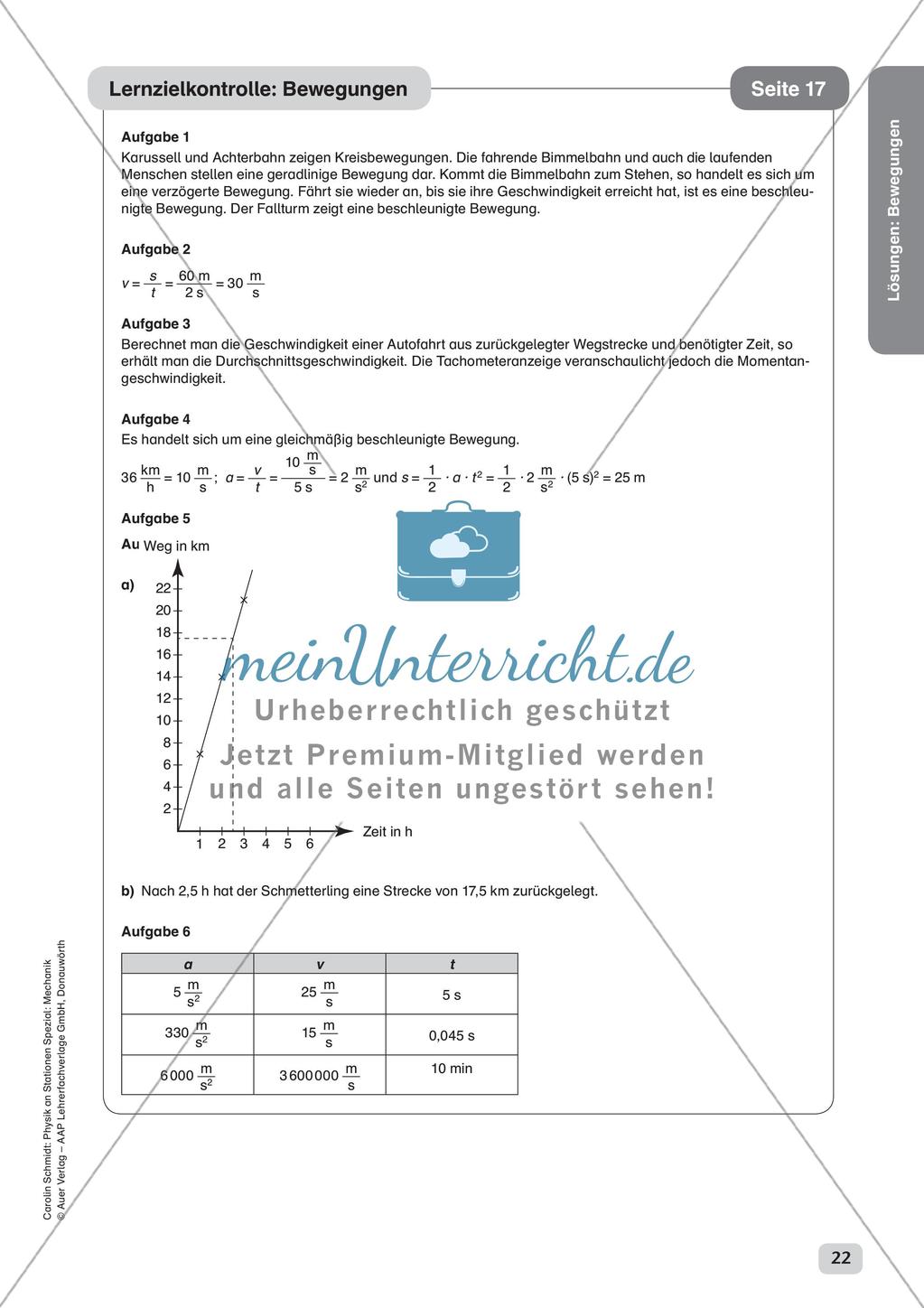 Physik an Stationen: Mechanik - Bewegungen Preview 24