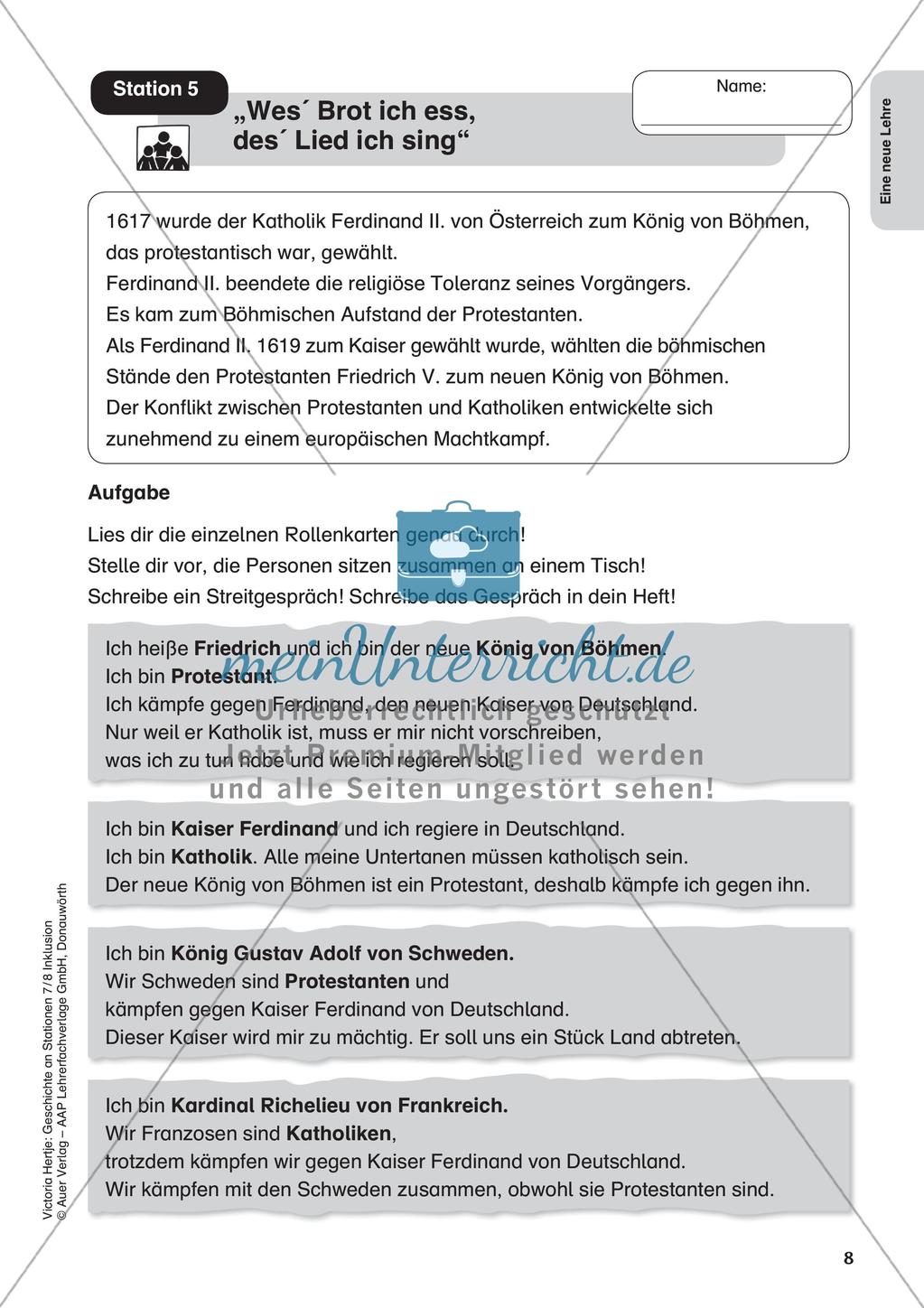 Stationenarbeit: Die Lehre Luthers Preview 10