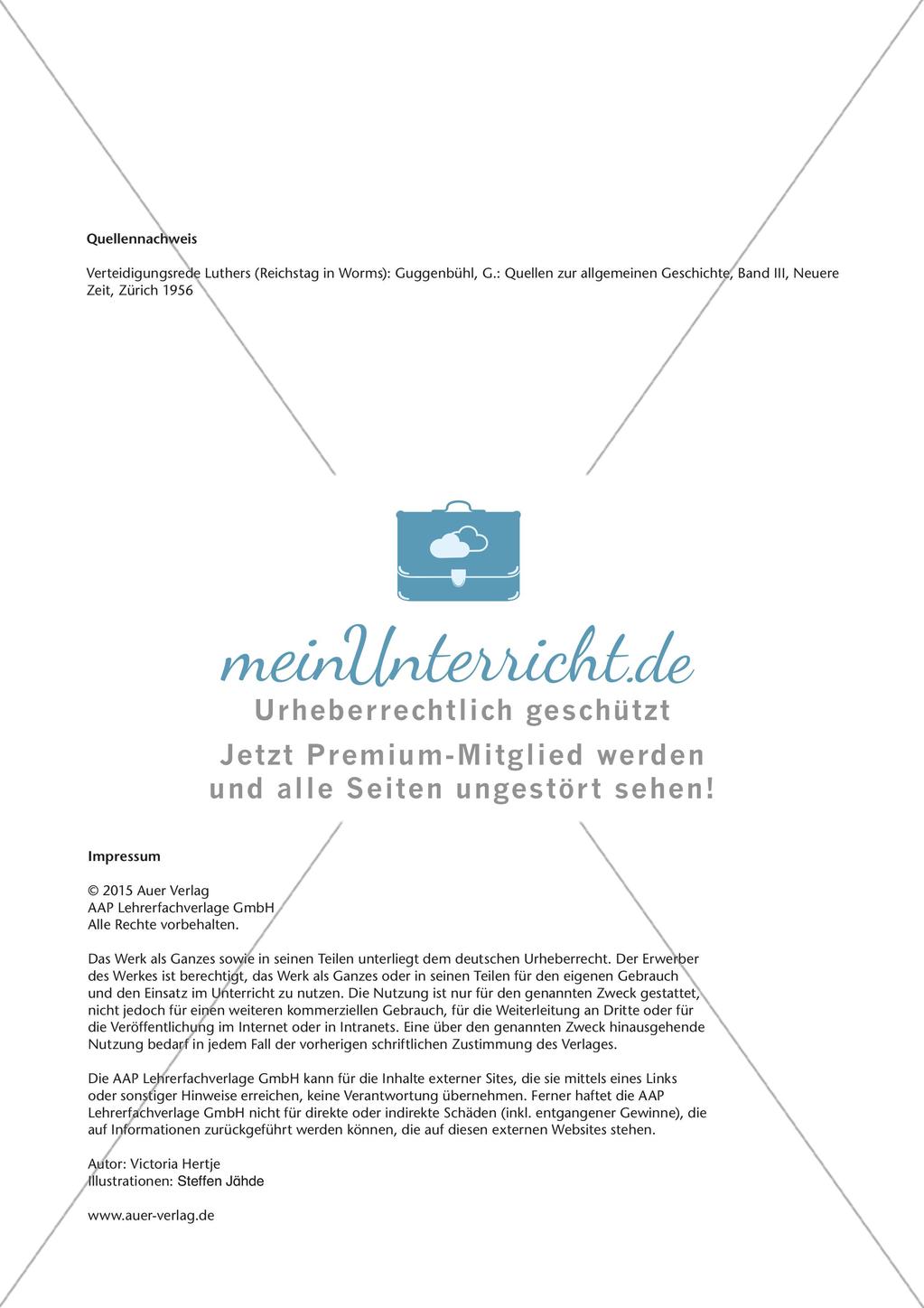 Stationenarbeit: Die Lehre Luthers Preview 13