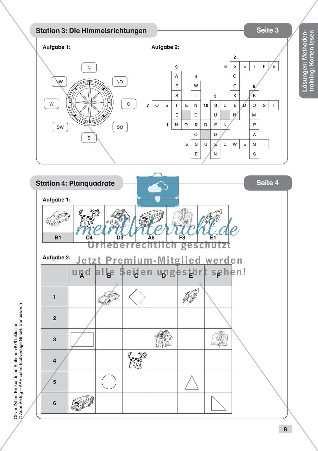 Methodentraining - Karten lesen Preview 10
