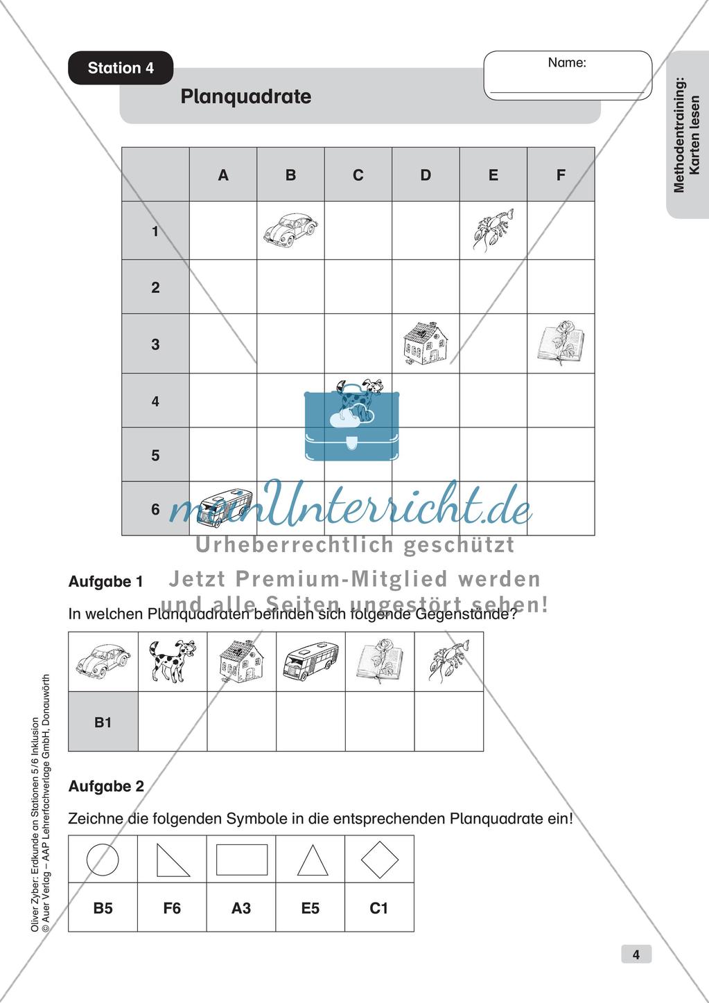Methodentraining - Karten lesen Preview 6