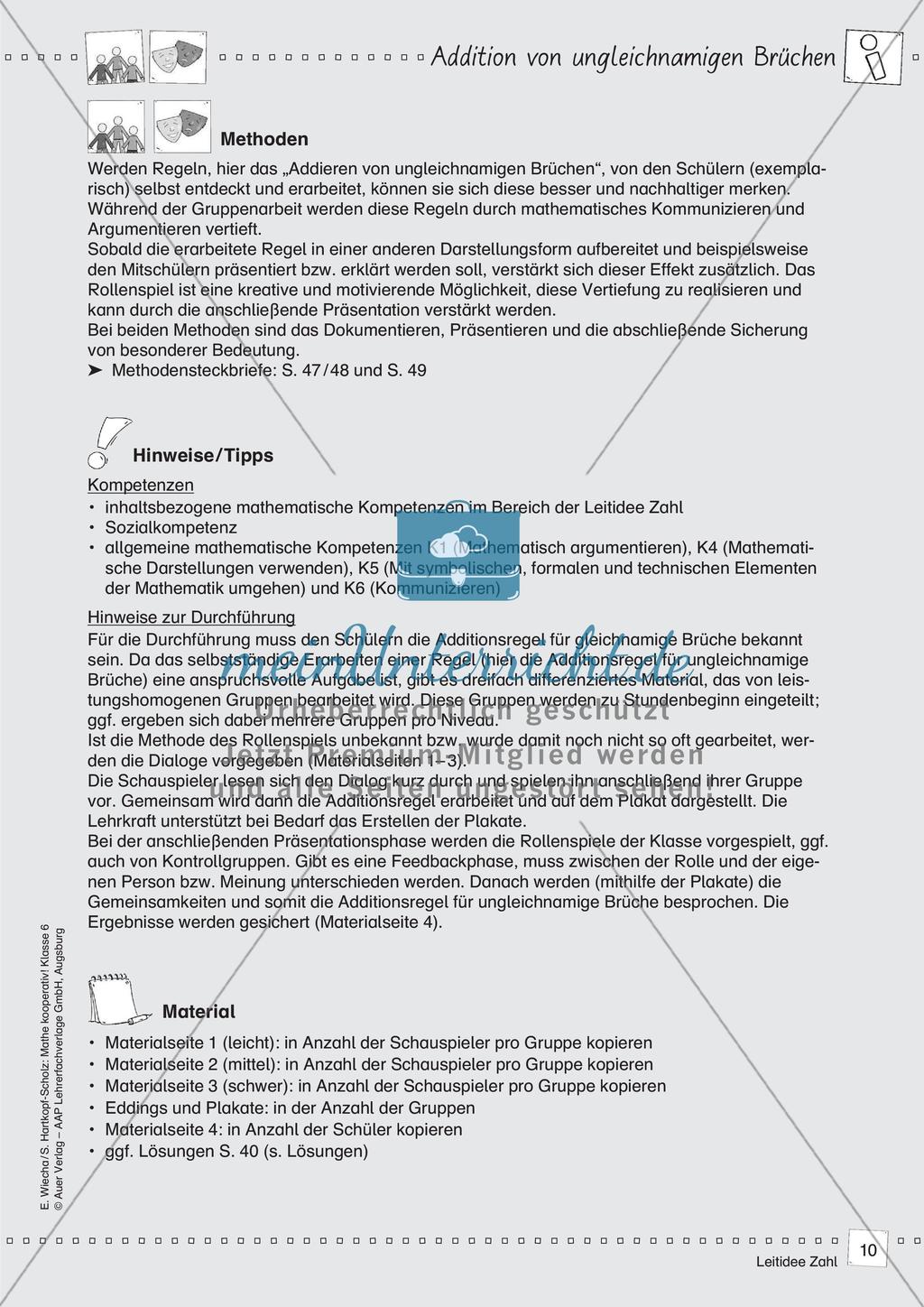 Mathe kooperativ Klasse 6: Leitidee Zahl Preview 12