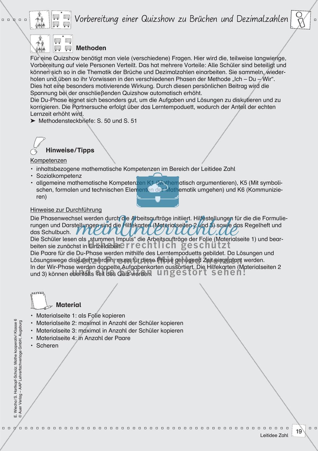 Mathe kooperativ Klasse 6: Leitidee Zahl Preview 21