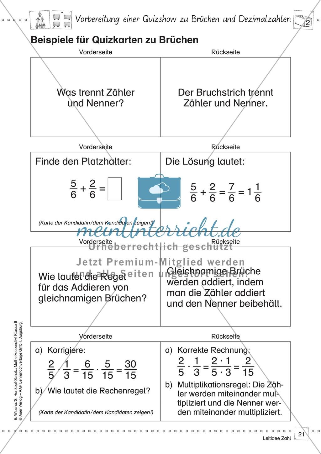 Mathe kooperativ Klasse 6: Leitidee Zahl Preview 23