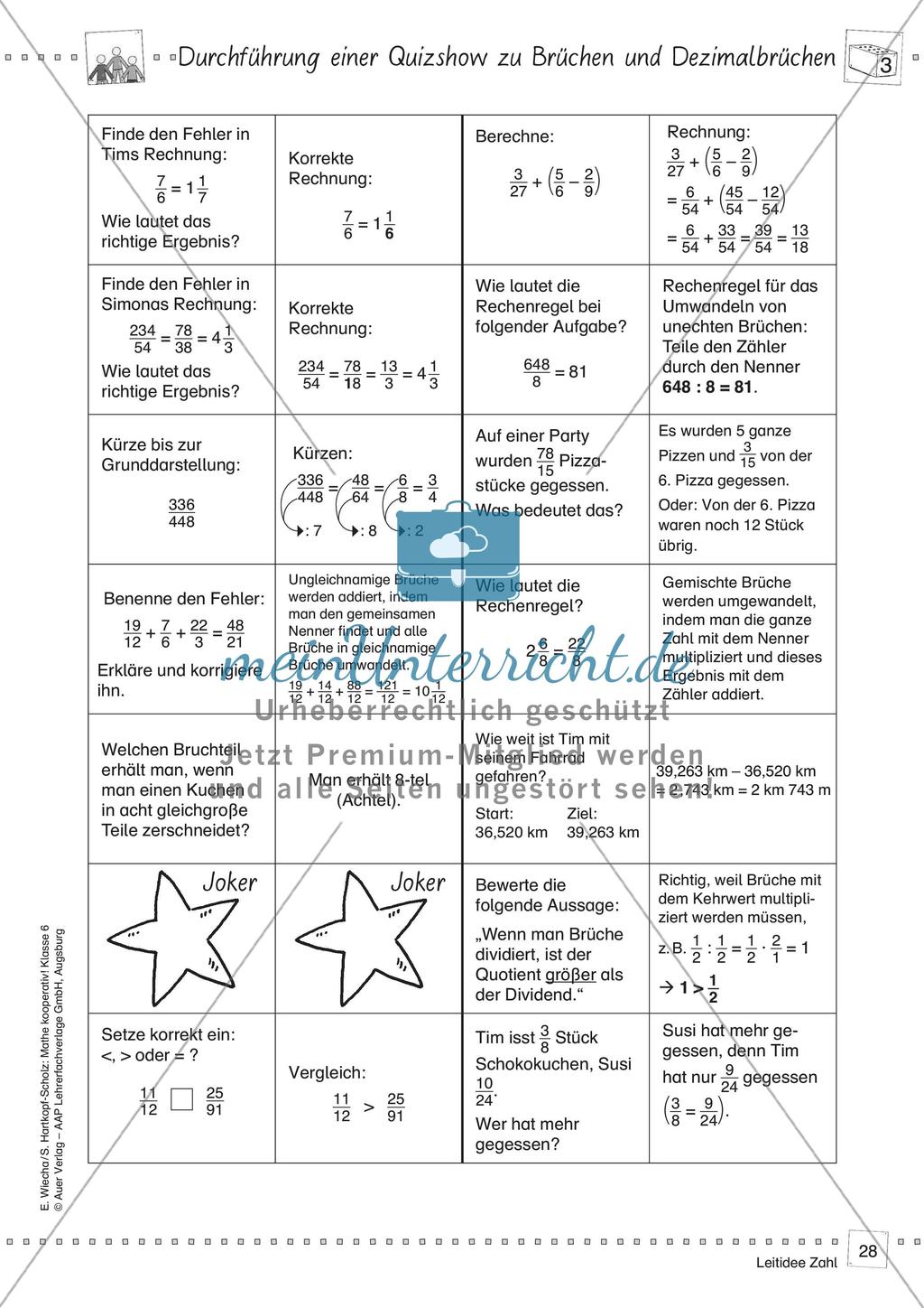 Mathe kooperativ Klasse 6: Leitidee Zahl Preview 30