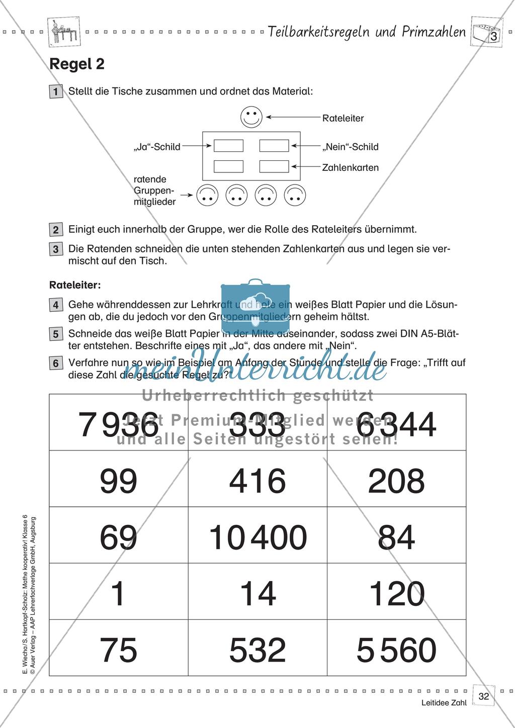 Mathe kooperativ Klasse 6: Leitidee Zahl Preview 34