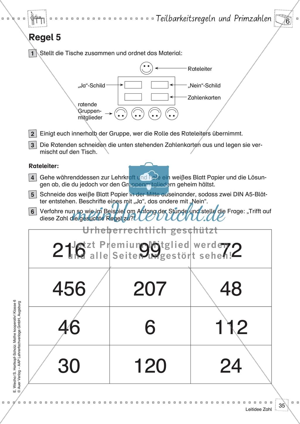 Mathe kooperativ Klasse 6: Leitidee Zahl Preview 37