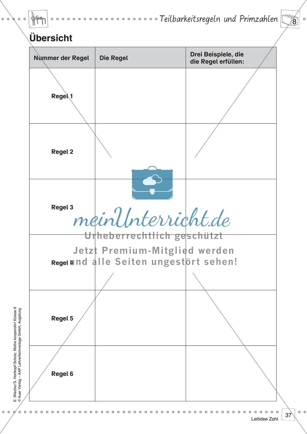 Mathe kooperativ Klasse 6: Leitidee Zahl Preview 39