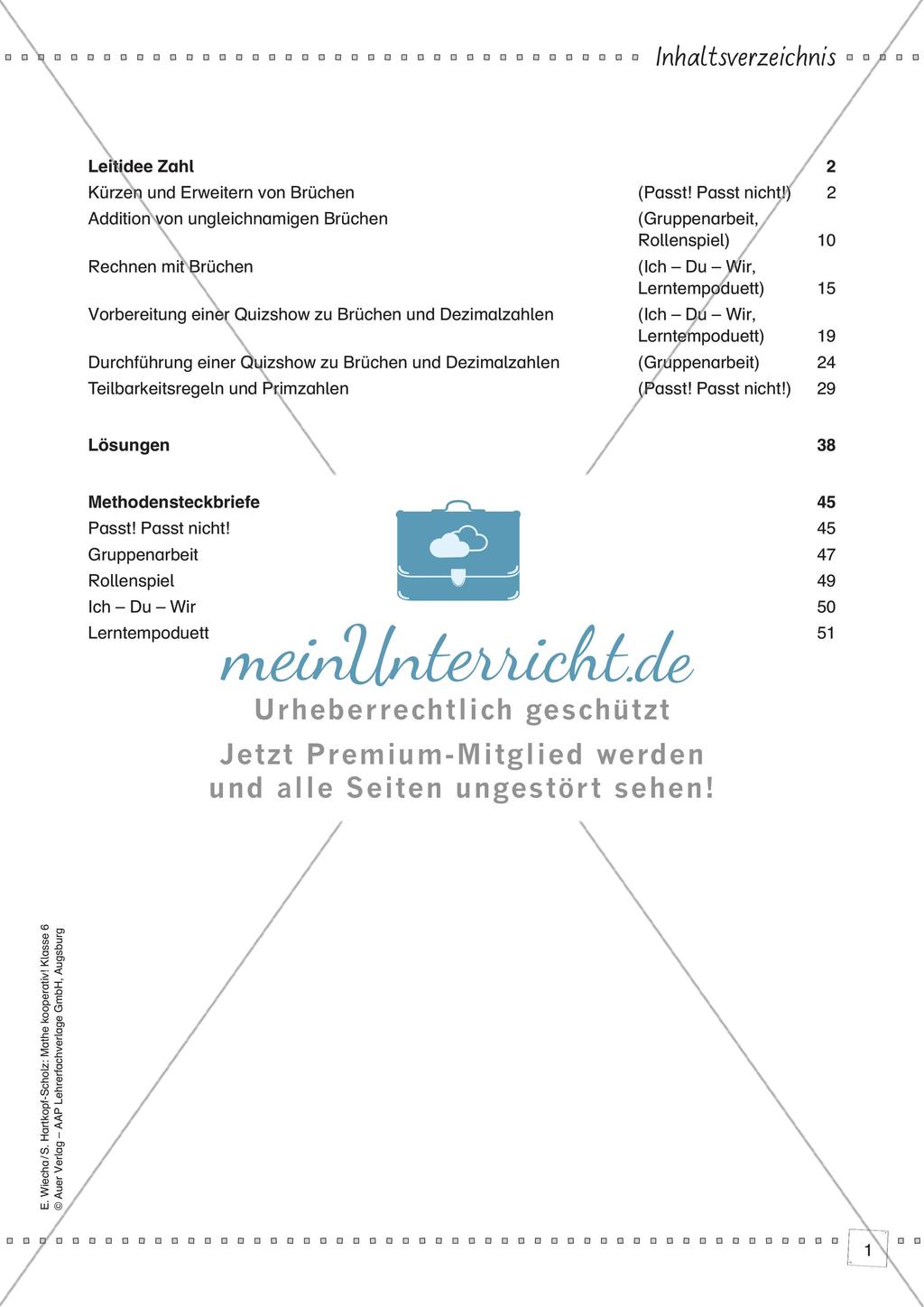 Mathe kooperativ Klasse 6: Leitidee Zahl Preview 3