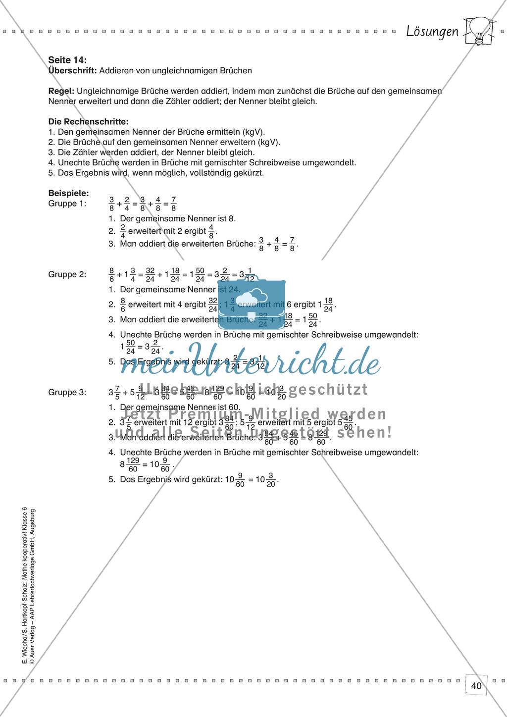 Mathe kooperativ Klasse 6: Leitidee Zahl Preview 42
