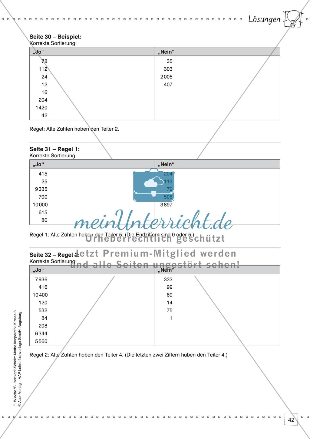 Mathe kooperativ Klasse 6: Leitidee Zahl Preview 44