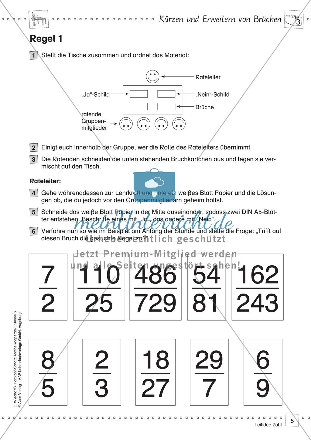 Mathe kooperativ Klasse 6: Leitidee Zahl Preview 7