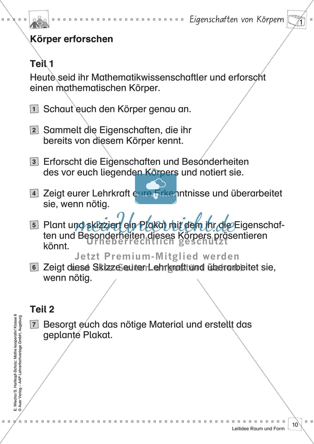 Mathe kooperativ Klasse 6: Leitidee Raum und Form Preview 12