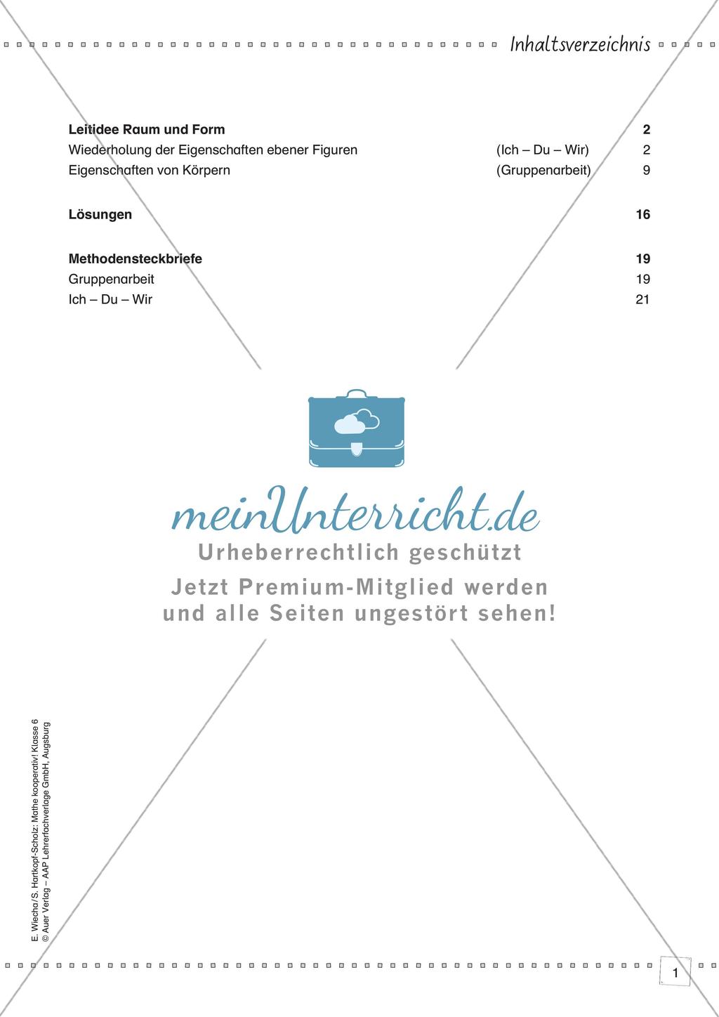 Mathe kooperativ Klasse 6: Leitidee Raum und Form Preview 3