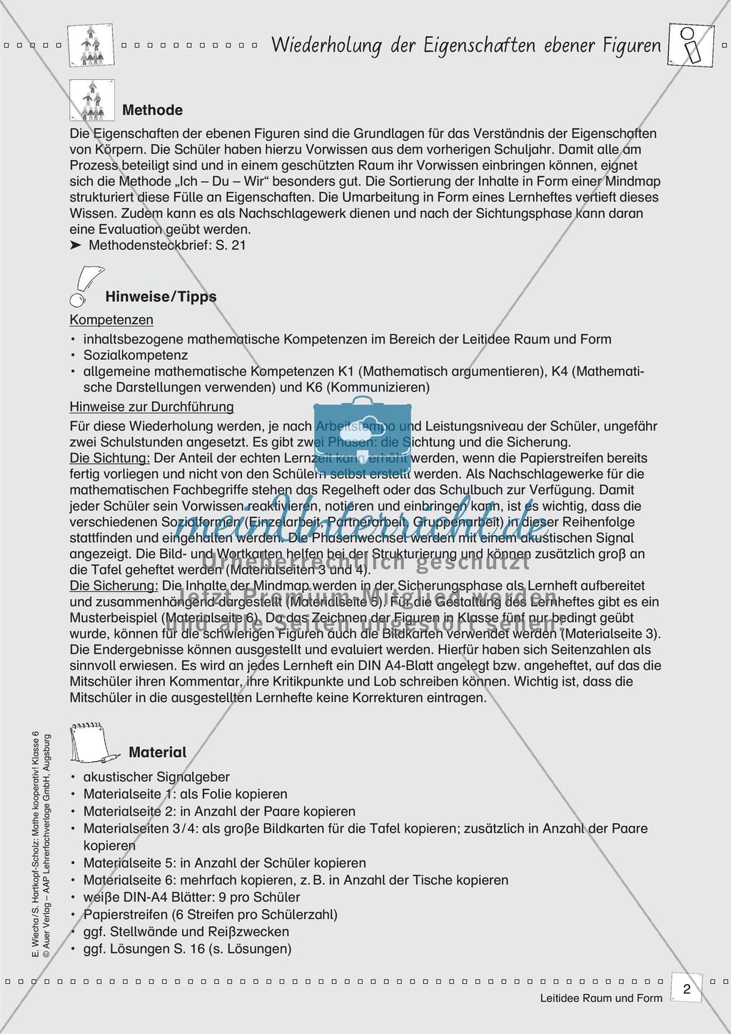 Mathe kooperativ Klasse 6: Leitidee Raum und Form Preview 4