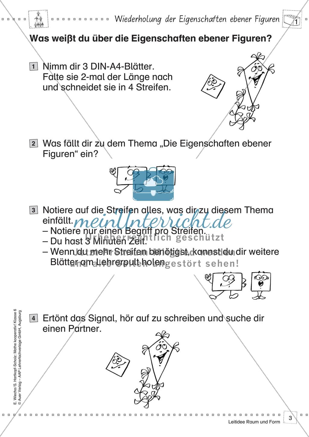 Mathe kooperativ Klasse 6: Leitidee Raum und Form Preview 5