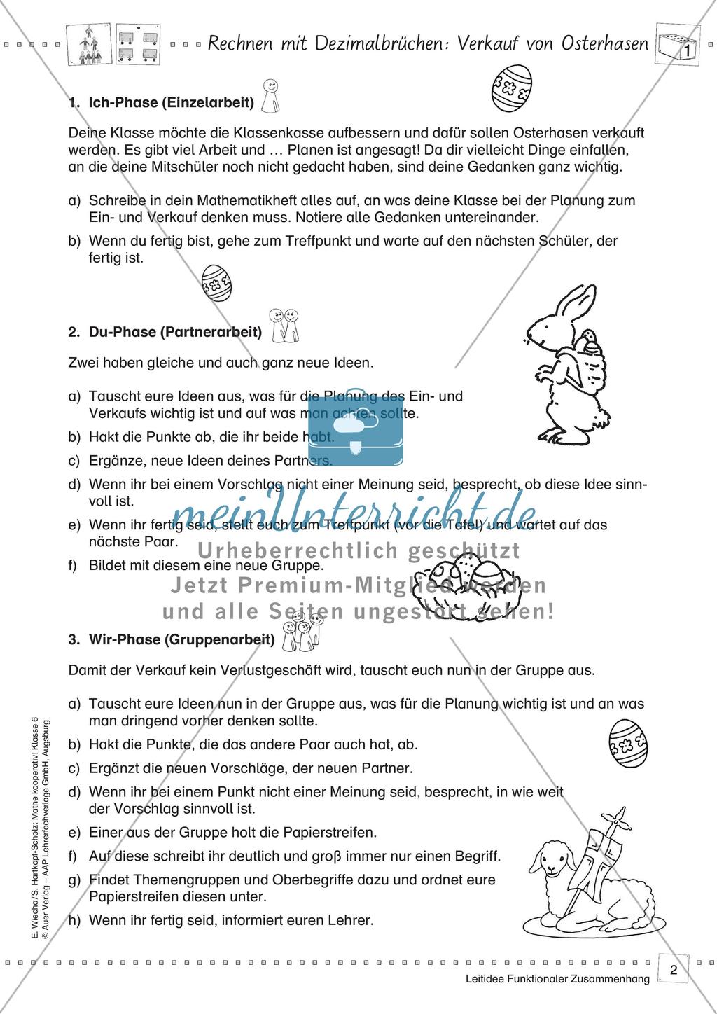 Mathe kooperativ Klasse 6: Leitidee Funktionaler Zusammenhang Preview 4