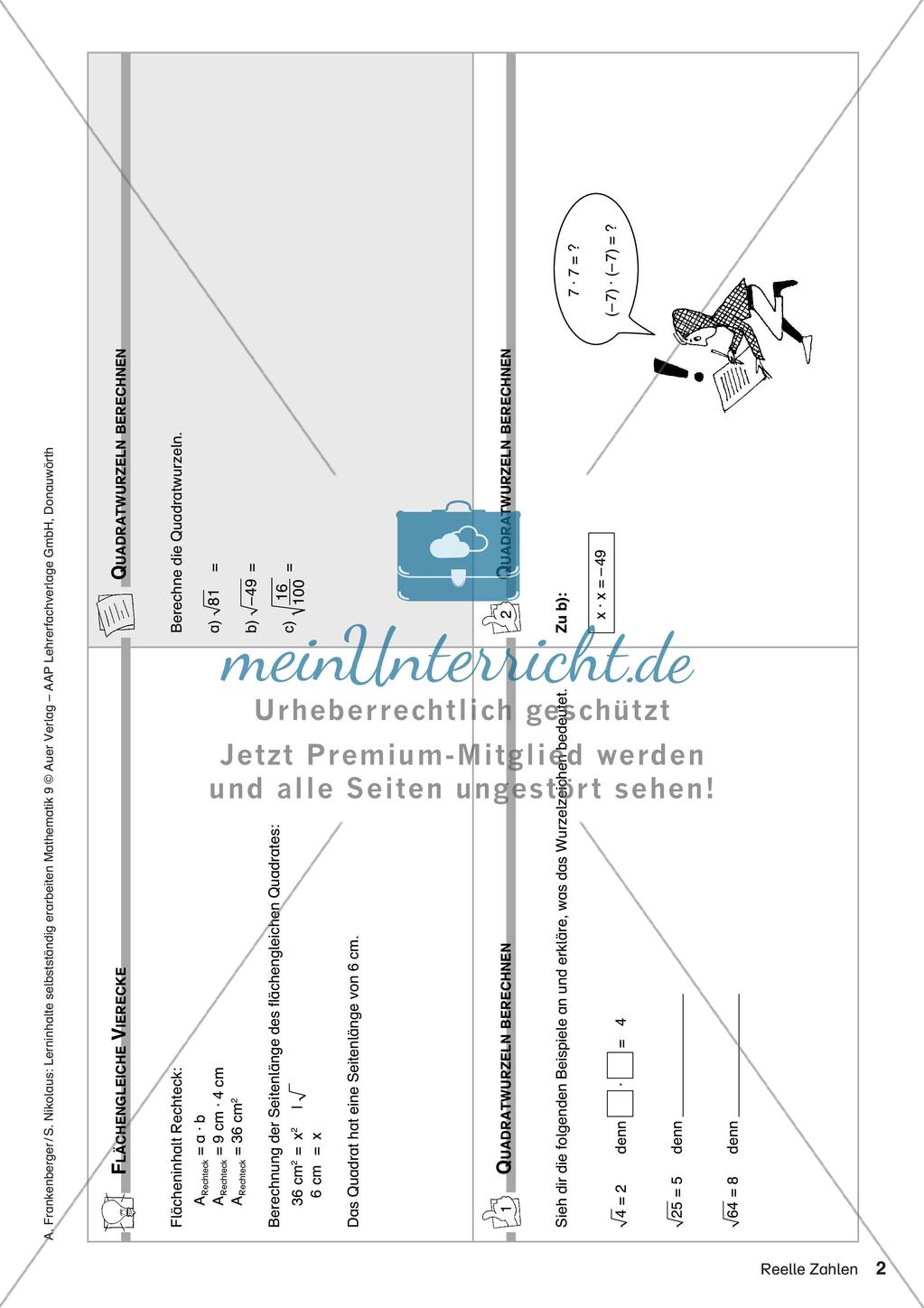 Lerninhalte selbstständig erarbeiten Thema Reelle Zahlen Preview 4