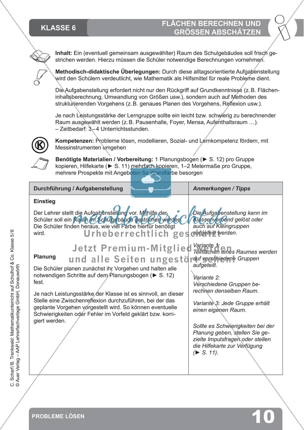 Mathematikunterricht auf dem Schulhof: Probleme lösen Preview 12