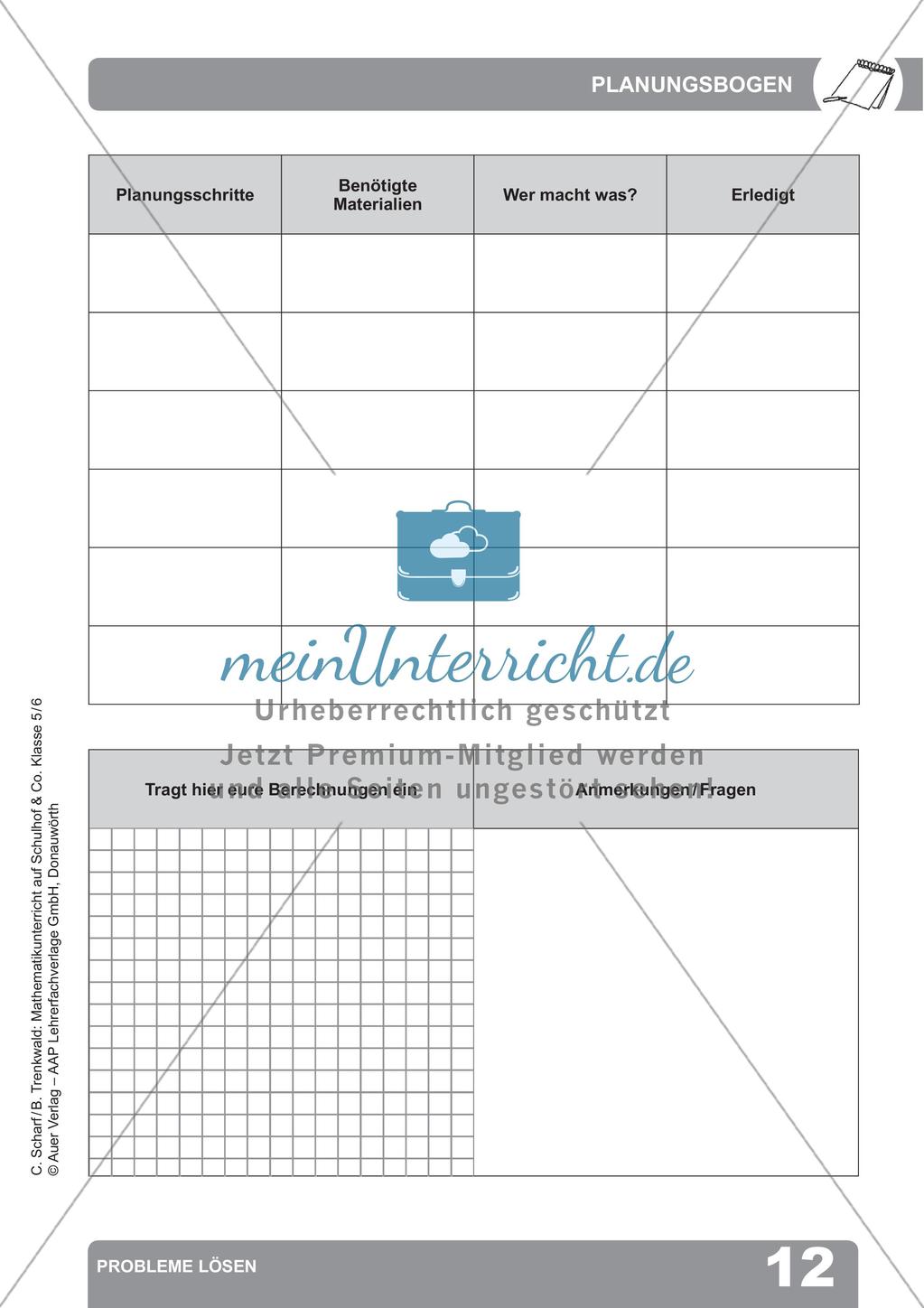 Mathematikunterricht auf dem Schulhof: Probleme lösen Preview 14