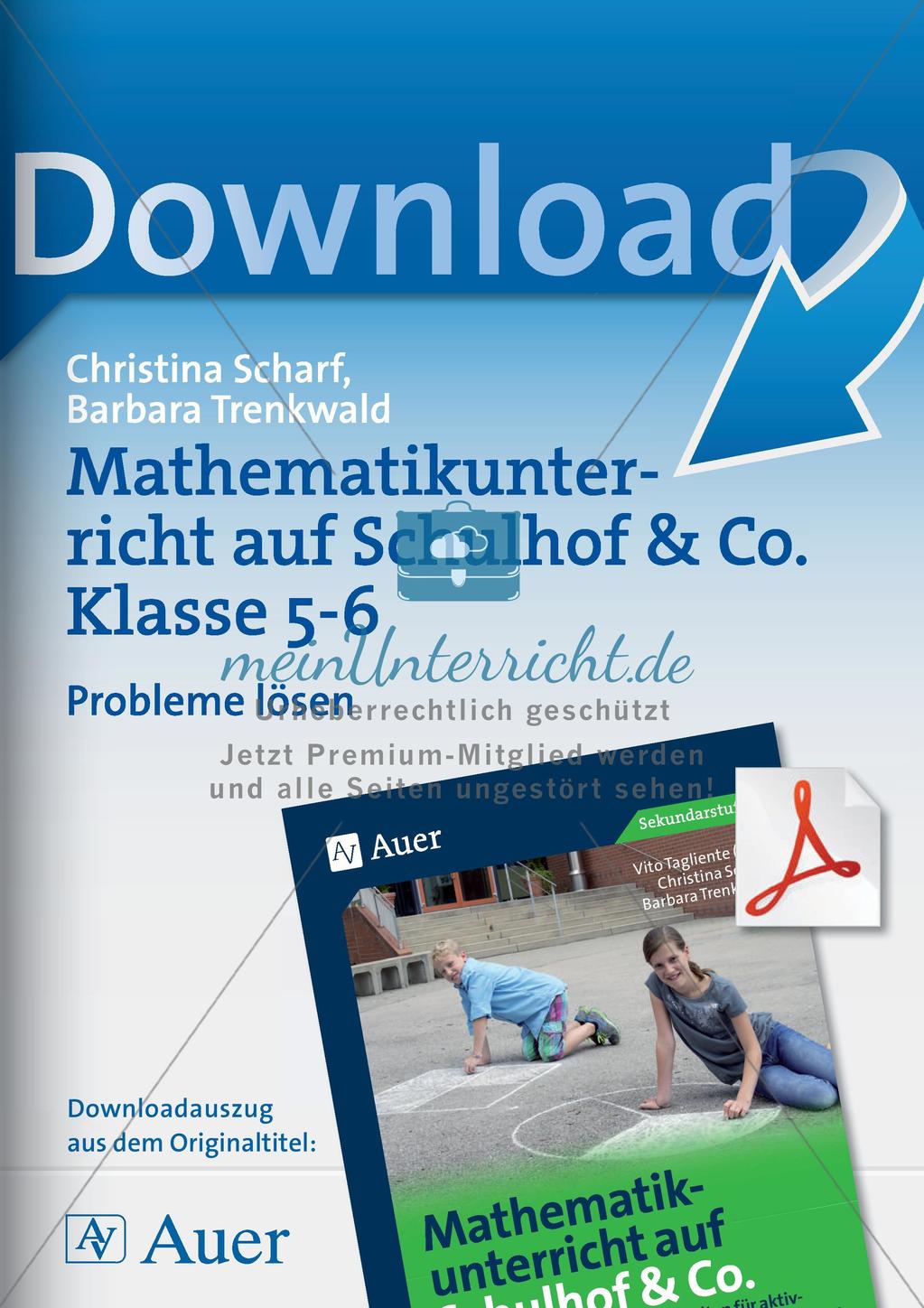 Mathematikunterricht auf dem Schulhof: Probleme lösen Preview 1