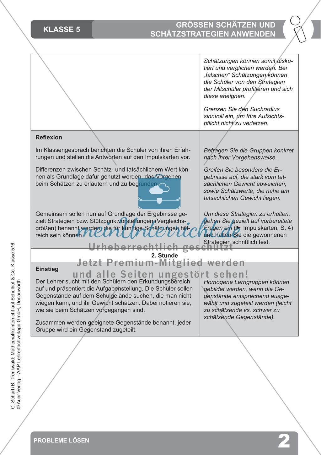 Mathematikunterricht auf dem Schulhof: Probleme lösen Preview 4