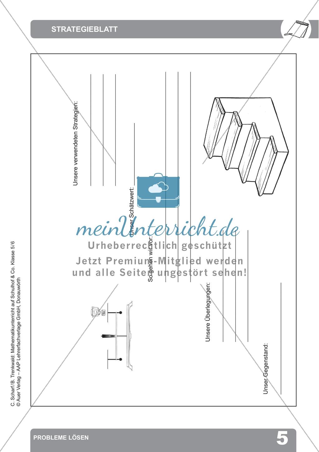 Mathematikunterricht auf dem Schulhof: Probleme lösen Preview 7