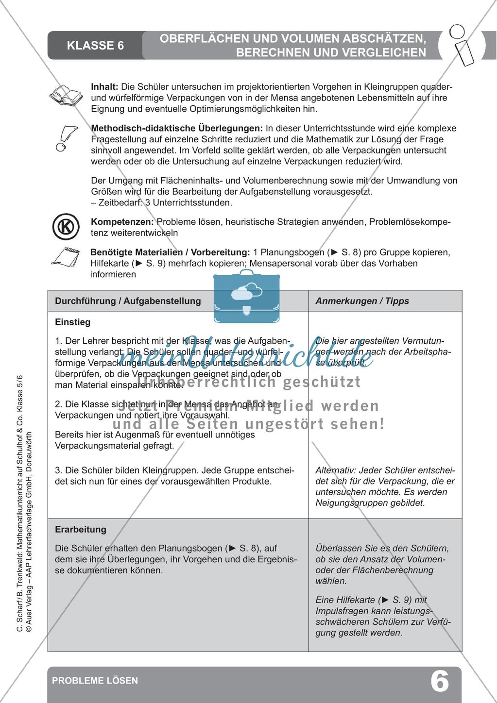 Mathematikunterricht auf dem Schulhof: Probleme lösen Preview 8
