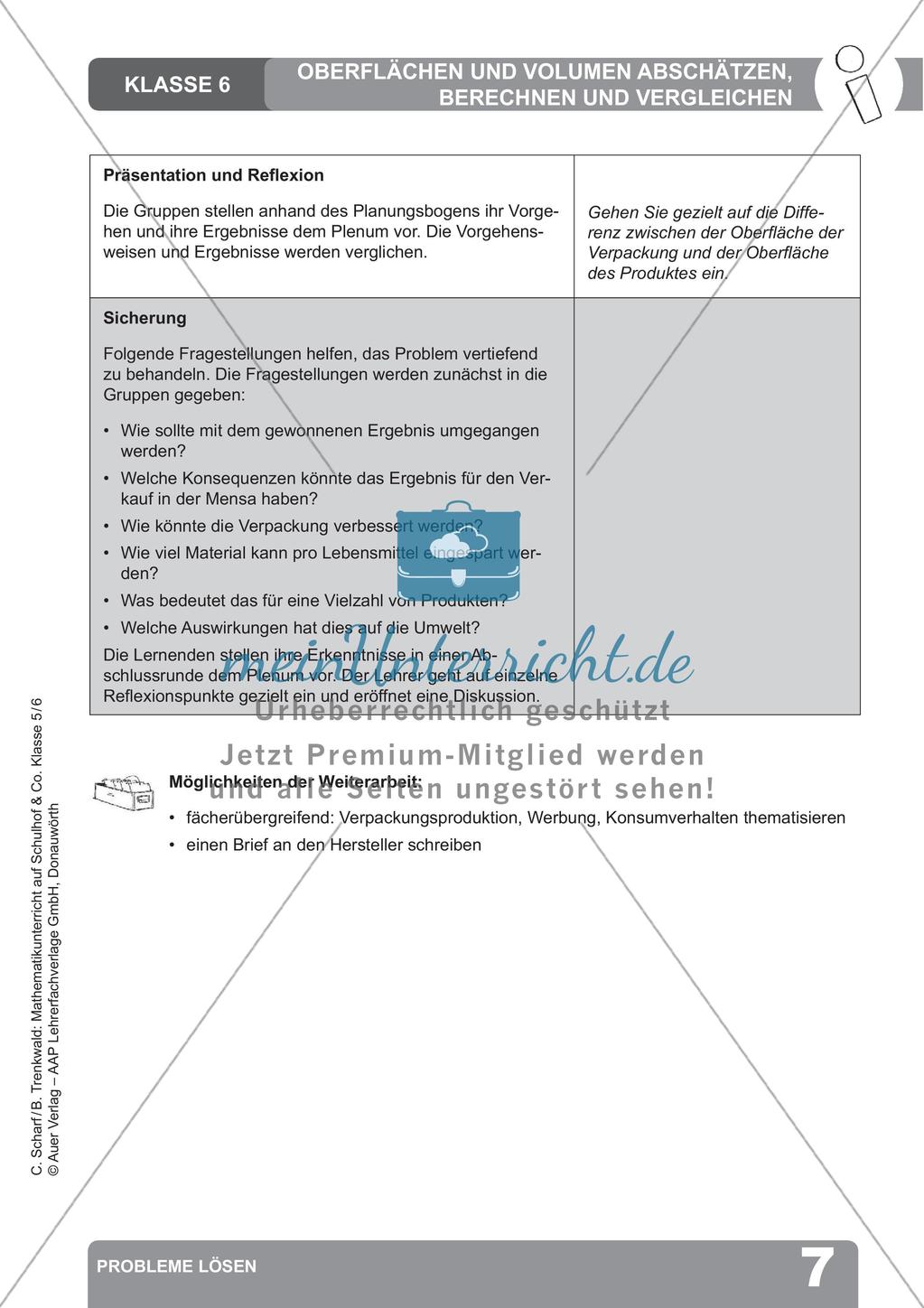 Mathematikunterricht auf dem Schulhof: Probleme lösen Preview 9