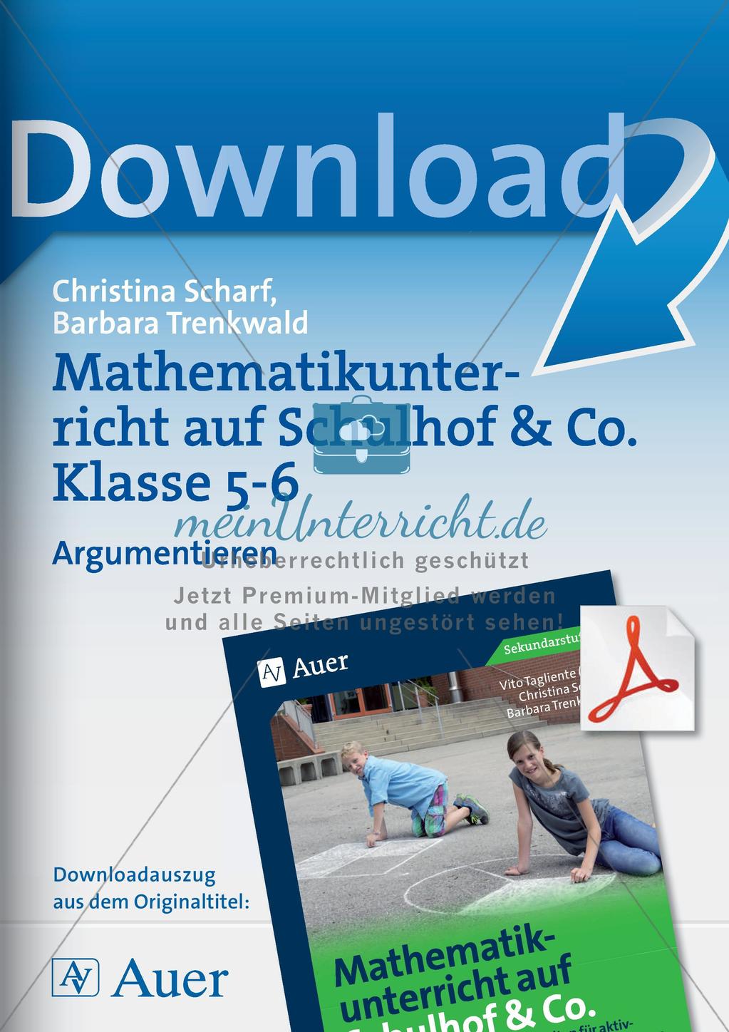 Mathematikunterricht auf dem Schulhof: Argumentieren Preview 1