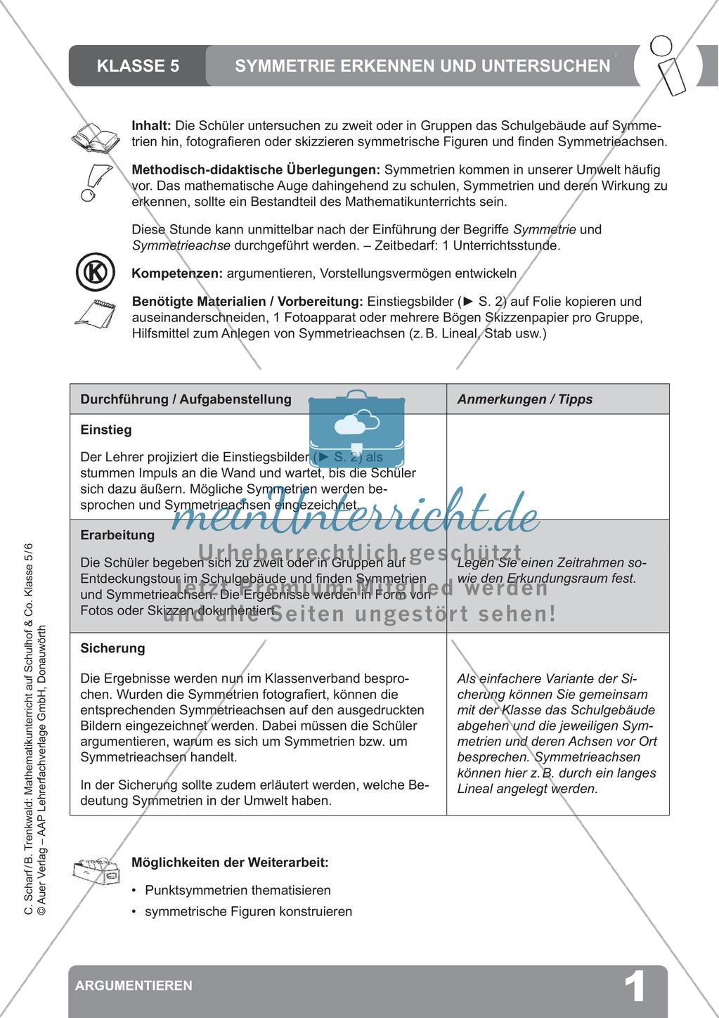 Mathematikunterricht auf dem Schulhof: Argumentieren Preview 3