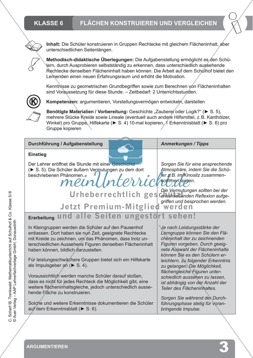 Mathematikunterricht auf dem Schulhof: Argumentieren Preview 5