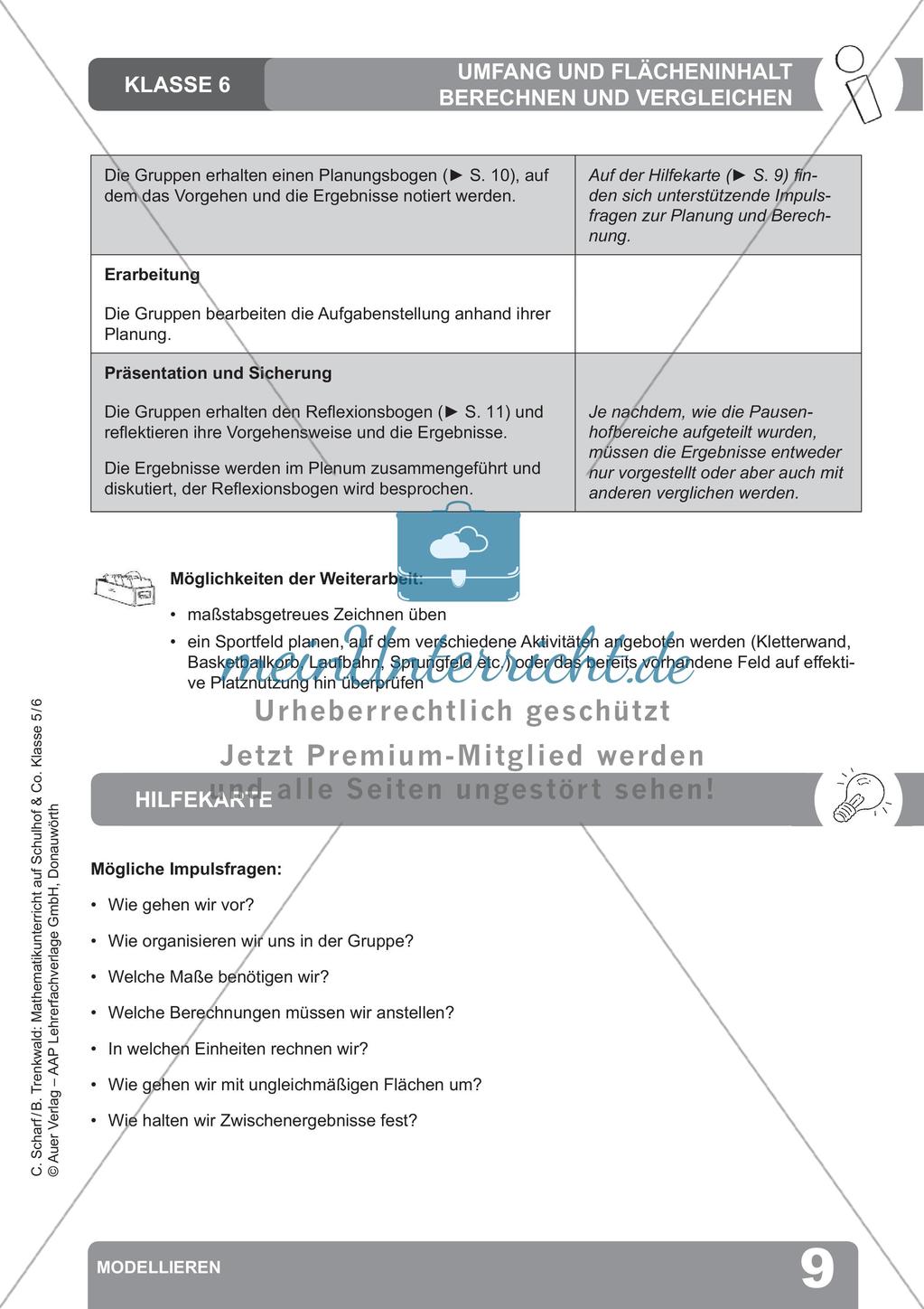Mathematikunterricht auf dem Schulhof: Modellieren Preview 11