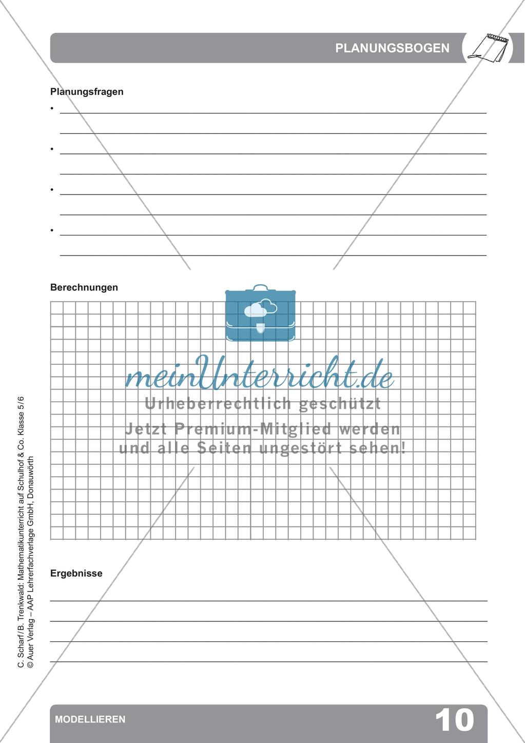Mathematikunterricht auf dem Schulhof: Modellieren Preview 12