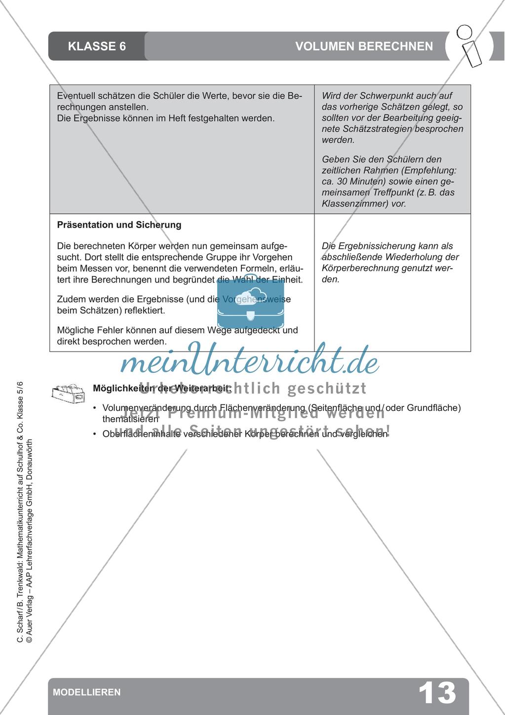 Mathematikunterricht auf dem Schulhof: Modellieren Preview 15