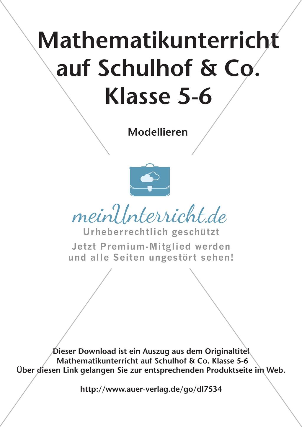 Mathematikunterricht auf dem Schulhof: Modellieren Preview 2