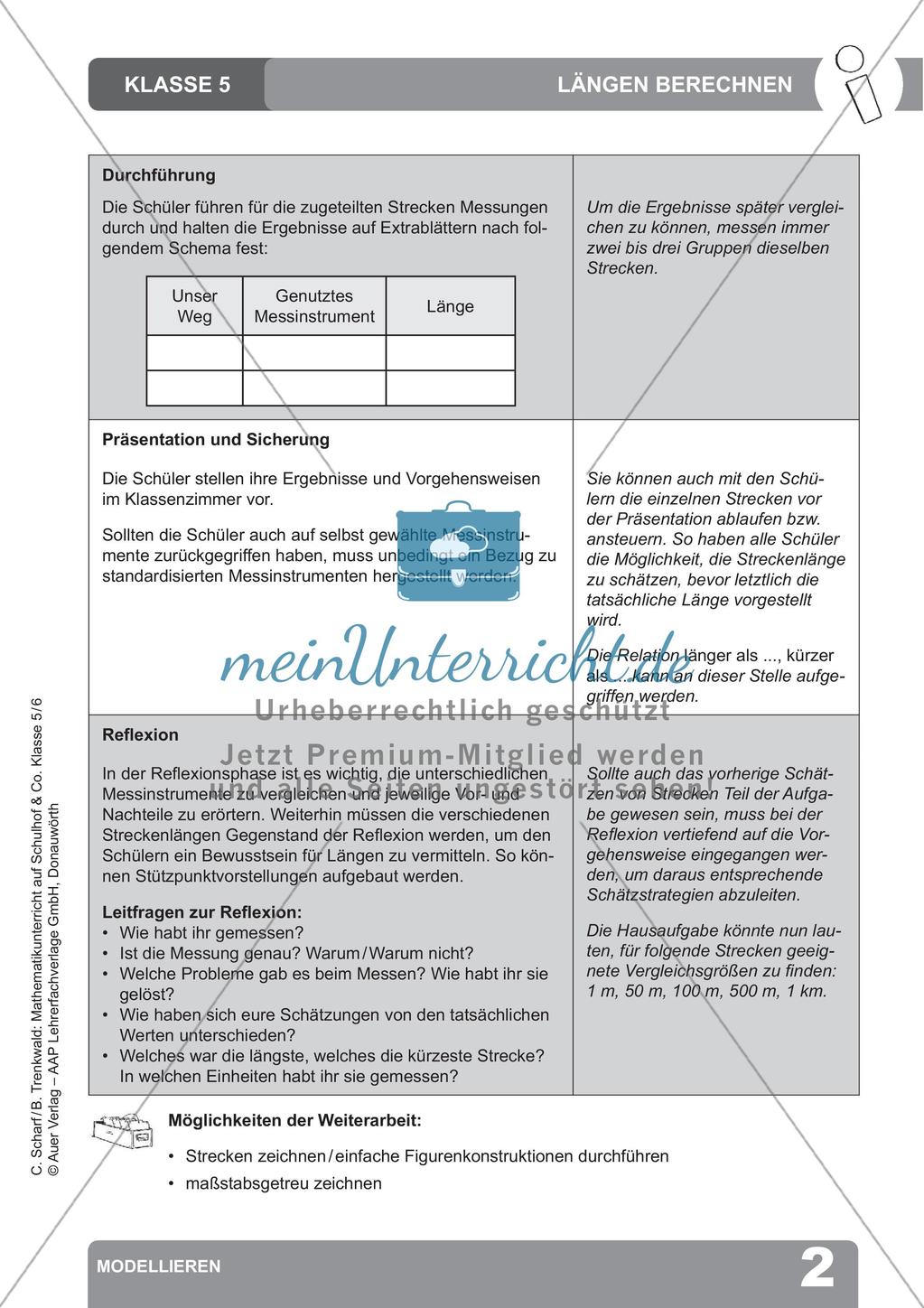Mathematikunterricht auf dem Schulhof: Modellieren Preview 4
