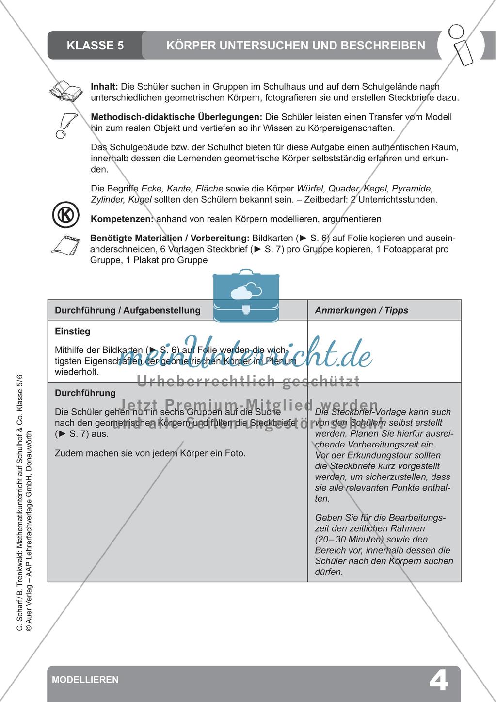 Mathematikunterricht auf dem Schulhof: Modellieren Preview 6