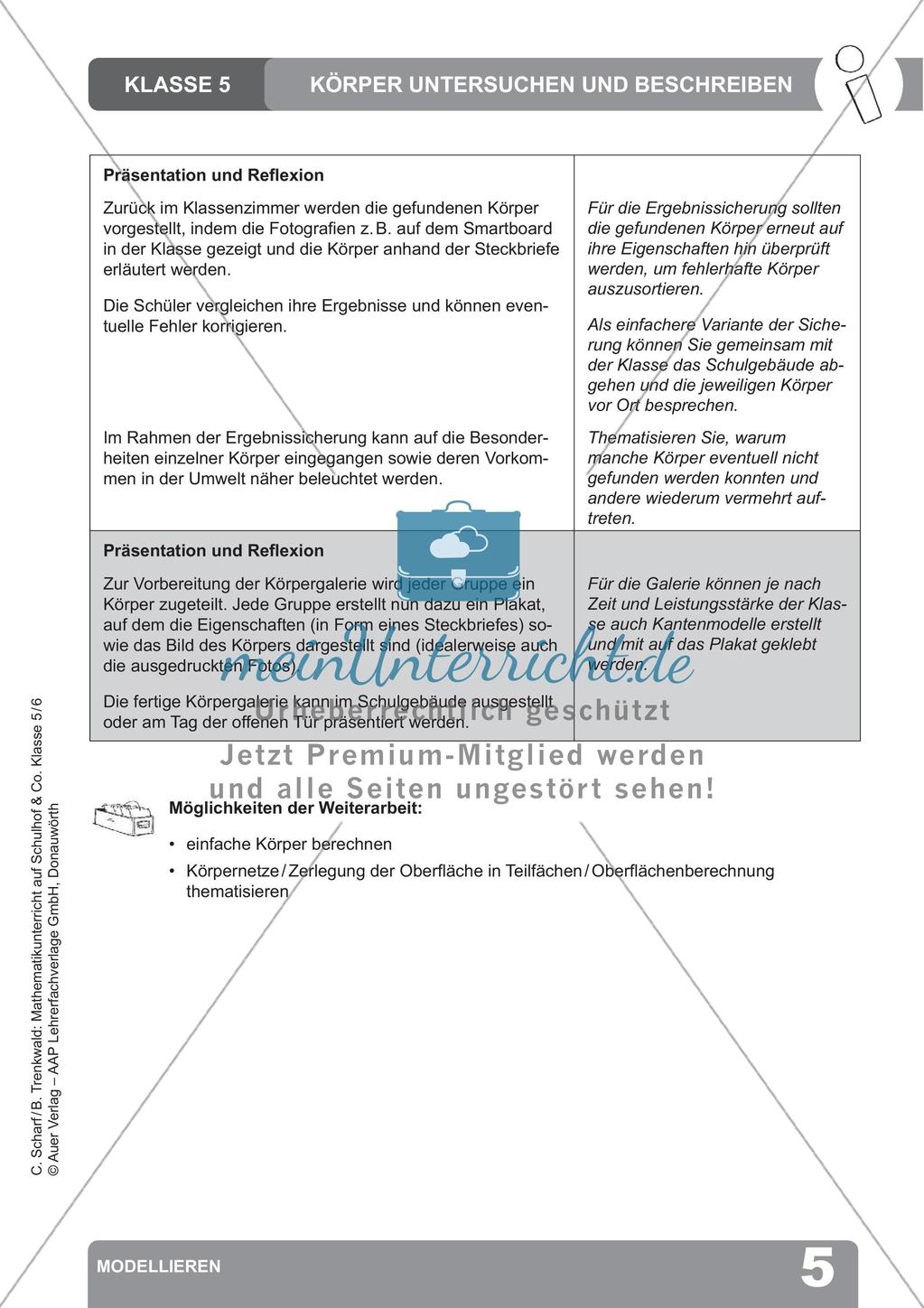 Mathematikunterricht auf dem Schulhof: Modellieren Preview 7