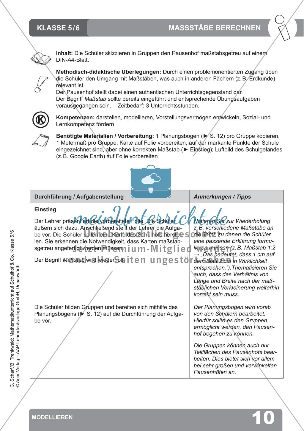 Mathematikunterricht auf dem Schulhof: Darstellen Preview 12