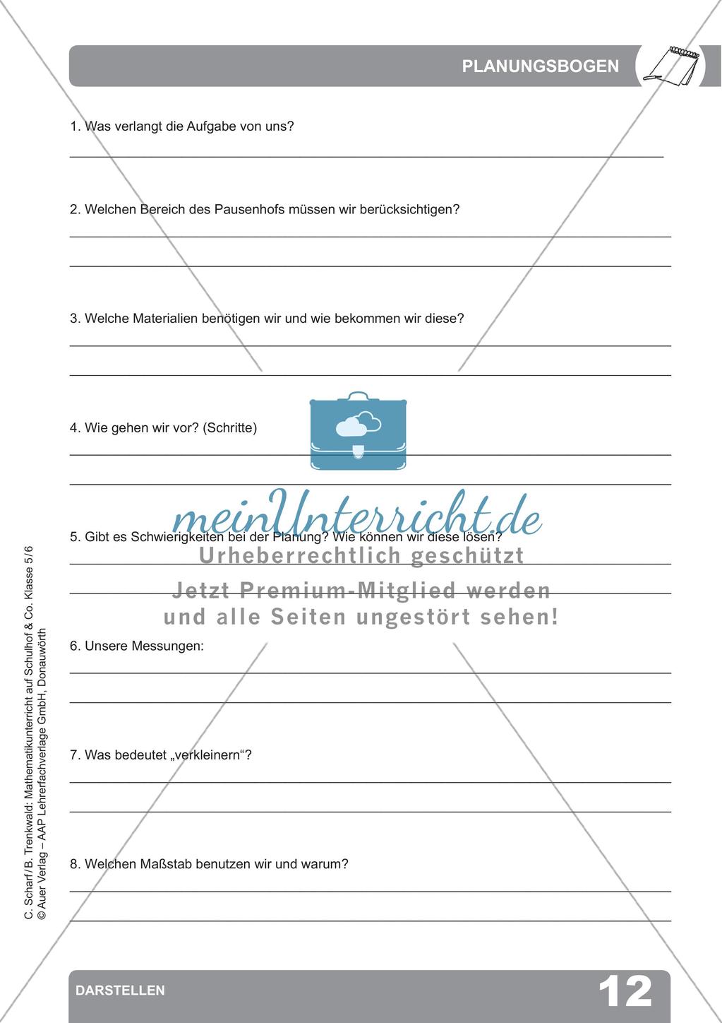Mathematikunterricht auf dem Schulhof: Darstellen Preview 14