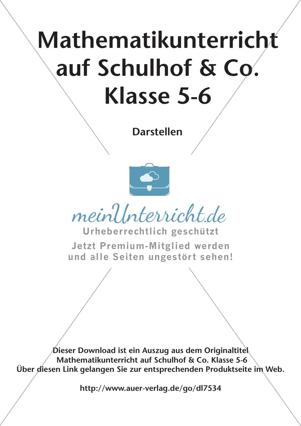 Mathematikunterricht auf dem Schulhof: Darstellen Preview 2