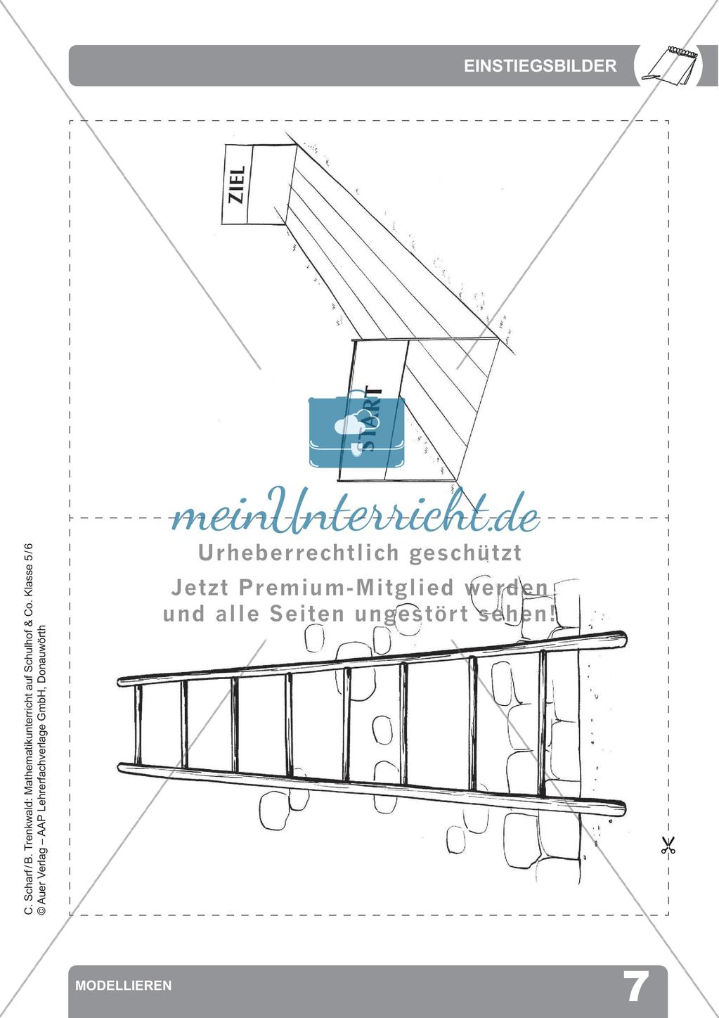 Mathematikunterricht auf dem Schulhof: Darstellen Preview 9