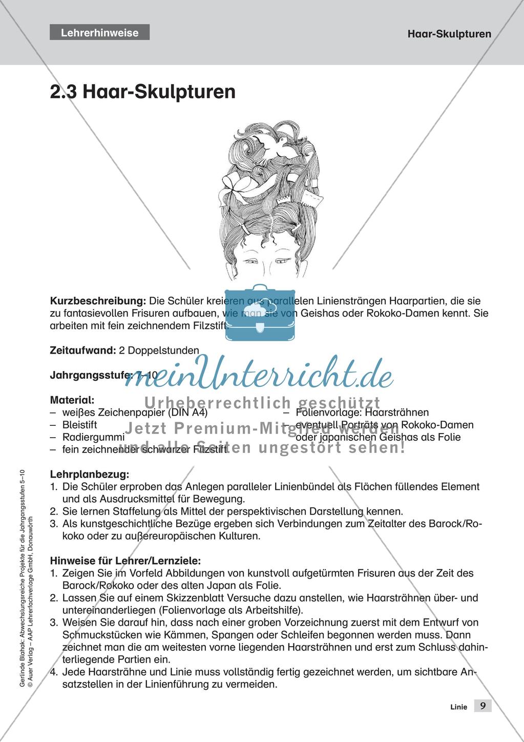 Themengebiet Grafik: Die Linie Preview 11